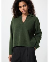 Uniqlo - Soufflé Yarn Skipper Polo Jumper - Lyst