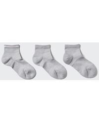 Uniqlo - Short Socks (Pile Line, 3 Pairs) - Lyst