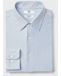 Uniqlo - Super Non-Iron Stretch Slim Fit Shirt (Regular Collar, Stripe) - Lyst