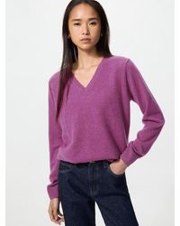 Uniqlo - 100% Cashmere V Neck Jumper - Lyst