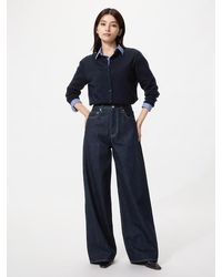 Uniqlo - High Rise Wide Jeans (Shorter) - Lyst