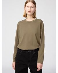Uniqlo - 100% Supima Cotton T-Shirt (Long Sleeve) - Lyst