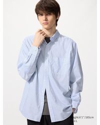 Uniqlo - Broadcloth Regular Fit Shirt (Button-Down Collar, Check) - Lyst