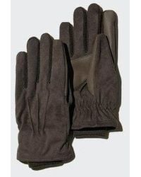 Uniqlo - Heattech Lined Gloves (Faux Suede) - Lyst