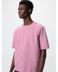 Uniqlo - Washable Milano Ribbed Knitted T-Shirt - Lyst