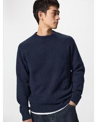 Uniqlo - Soufflé Yarn Crew Neck Jumper - Lyst
