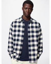 Uniqlo - Flannel Shirt (Regular Collar, Checked) - Lyst