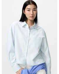 Uniqlo - Oxford Boxy Shirt (Striped) - Lyst