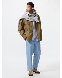 Uniqlo - Stretch Easy Ankle Trousers (Denim) - Lyst