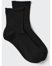 Uniqlo - Heattech Socks (Crew Frill) - Lyst