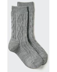 Uniqlo - Heattech Socks (Cable) - Lyst