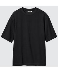 Uniqlo - Airism Cotton Oversized Crew Neck T-Shirt - Lyst