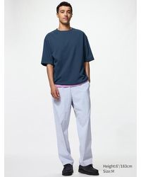Uniqlo - Stretch Easy Ankle Trousers (Seersucker) - Lyst