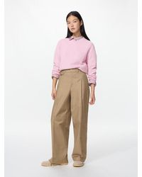 Uniqlo - Pleated Chino Trousers - Lyst