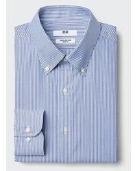 Uniqlo - Super Non-Iron Slim Fit Shirt (Button-Down Collar, Stripe) - Lyst