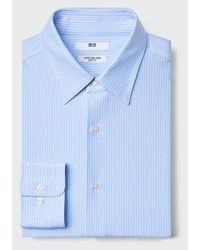 Uniqlo - Super Non-Iron Stretch Slim Fit Shirt (Regular Collar, Stripe) - Lyst