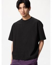 Uniqlo - Boxy Cropped T-Shirt - Lyst