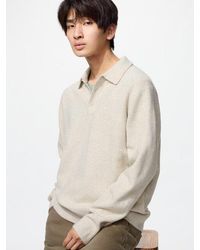 Uniqlo - Soufflé Yarn Polo Jumper - Lyst
