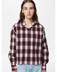 Uniqlo - Flannel Boxy Shirt (Checked) - Lyst