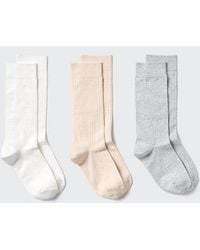 Uniqlo - Socks (Ribbed, 3 Pairs) - Lyst