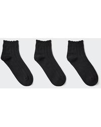 Uniqlo - Short Socks (3 Pairs, Frill) - Lyst