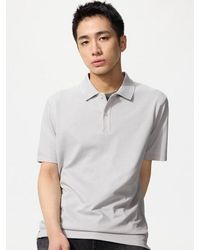 Uniqlo - Airism Cotton Piqué Polo Shirt - Lyst