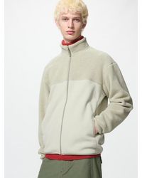 Uniqlo - Fleece Full-Zip Jacket (Colour Block) - Lyst