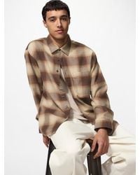 Uniqlo - Flannel Shirt (Regular Collar, Check) - Lyst