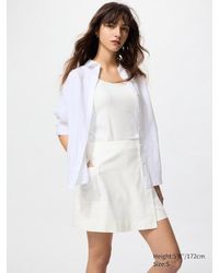 Uniqlo - Minifalda-Pantalón Lino Mezcla - Lyst