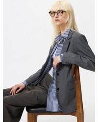 Uniqlo - Relaxed Tailored Jacket (Patterned) - Lyst