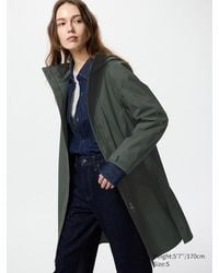 Uniqlo - Giacca A Vento Blocktech Con Cappuccio Taglio Lungo - Lyst