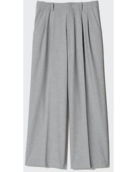 Uniqlo - Smart Pleated Wide Trousers - Lyst