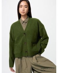 Uniqlo - Soufflé Yarn Short Cardigan - Lyst