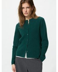 Uniqlo - Mini Cable Knit V Neck Cardigan - Lyst
