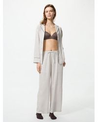 Uniqlo - Satin Pyjamas (Printed, Long Sleeve) - Lyst