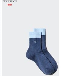 Uniqlo - Heattech Half Socks (Colour Block) - Lyst