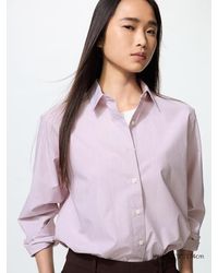 Uniqlo - Baumwolle Bluse - Lyst