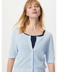 Uniqlo - Sheer Lace Crew Neck Cardigan (Short Sleeve) - Lyst