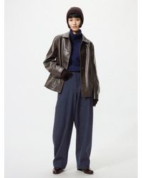 Uniqlo - Brushed Jersey Barrel Leg Trousers - Lyst