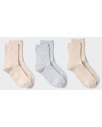 Uniqlo - Socks (3 Pairs, Popcorn) - Lyst