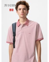 Uniqlo - Dry Piqué Polo Shirt (Narrow Striped) - Lyst