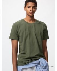 Uniqlo - Airism Cotton Crew Neck T-Shirt - Lyst