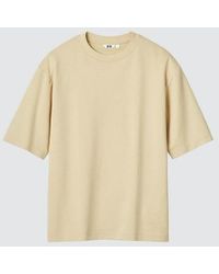 Uniqlo - Airism Cotton Oversized Crew Neck T-Shirt - Lyst