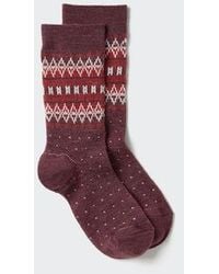 Uniqlo - Calze Termiche Heattech Con Motivo - Lyst