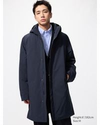 Uniqlo - Piumino Piume Ibride Riciclate Con Cappuccio Taglio Lungo - Lyst