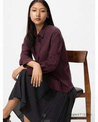 Uniqlo - Rayon Blouse - Lyst