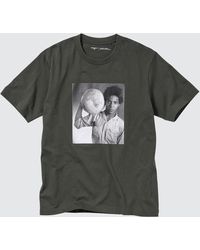 Uniqlo - Algodón PEACE FOR ALL Camiseta Estampado Gráfico (Jean-Michel Basquiat / Christopher Makos) - Lyst