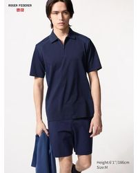 Uniqlo - Dry-Ex Half-Zip Polo Shirt - Lyst