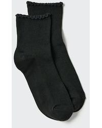 Uniqlo - Heattech Socks (Crew Frill) - Lyst