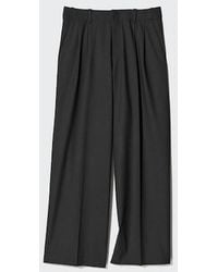 Uniqlo - Smart Pleated Wide Trousers - Lyst